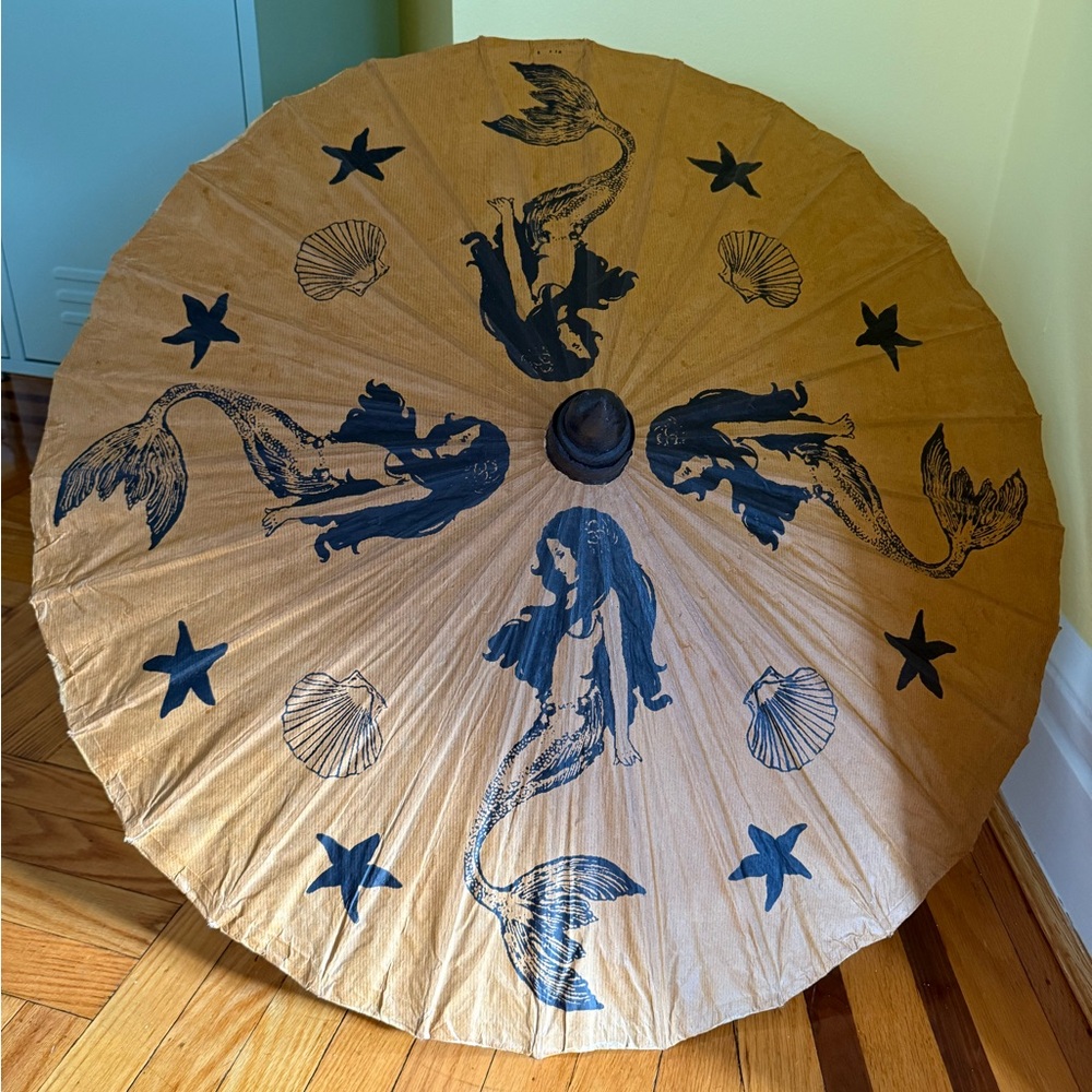 Handmade from Thailand mermaid paper parasol